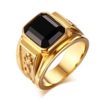 1 st Mode Guldring Vintage Zirkon Ring Snygga Smycken 12