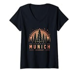 Womens Munich Germany | München Bayern Deutschland Trees | Munich V-Neck T-Shirt