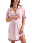 Ripe Dreamy Maternity & Nursing Nightdress, Dusty Pink