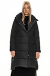 Orolay Veste D'hiver Manteau à Capuche pour Femme en Duvet Garde au Chaud et à la Mode Le noir M