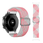 Universalarmbånd for smartklokke 20 mm - rosa/hvit