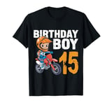 Funny 15 Year Old Birthday Boy Motocross 15th Birthday T-Shirt