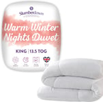 Slumberdown Warm Winter Nights King Size Duvet - 13.5 Tog Extra Warm & Thick for