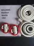 Kit Elastiques Flipper - BLACKOUT - WARLOK - WILLIAMS - Pinball Rubber Kit