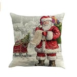 Casadeiy Christmas Pillow Case Sofa Bed Decoration Cushion Covers Decorative Pillowcase