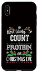 iPhone XS Max Most Likely to Count Protein on Christmas Eve Funny Gymbro Case