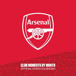 Arsenal FC Legends 2025 Kvadratisk Väggkalender 30cm x 30cm Röd/Blå Red/Blue/Gold 30cm x 30cm