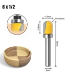 8mm shank NO1 Mèche de toupie à bois 6mm/6.35mm/8mm, 1 à 3 pièces, bol à tige et gabarit de plateau, fraiseuse pour le travail du bois ""Nipseyteko