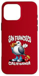 Coque pour iPhone 16 Pro Max San Francisco California Seagull French Fries Souvenir drôle