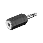 Goobay - Adaptateur de Casque, Prise Jack aux 3,5 mm Mono vers Stéréo, Connecteur Jack 3,5 mm (2 broches, mono) Prise Jack 3,5 mm (3 broches, stéréo)