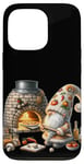 Coque pour iPhone 13 Pro Pizza Baker Dad Gnome With Hot Stone Pizza Oven Italy Travel