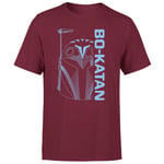 Star Wars The Mandalorian Bo-Katan Men's T-Shirt - Burgundy - XS