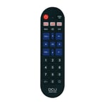 DCU TECNOLOGIC - Télécommande Universelle pour téléviseurs LG, Samsung, Sony, Philips et Panasonic - Bouton pour Netflix, Video et Youtube - Distance : +8 Mètres