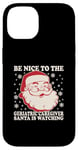 iPhone 14 Nurse Christmas Tee Be Nice To The Geriatric Care Giver Case