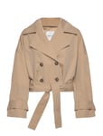 GANT Cropped Trench Jacket Beige