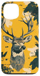 Coque pour iPhone 13 Jaune Pop Art Tropical Ozark Timber Vintage Cerf Camo