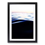 Big Box Art Ocean Be Cool in Abstract Framed Wall Art Picture Print Ready to Hang, Black A2 (62 x 45 cm)