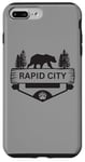 Coque pour iPhone 7 Plus/8 Plus Rapid City Ours sauvage Dakota du Sud Randonnée Camping Ski