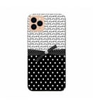 Coque Iphone 11 PRO MAX love noeud pois noir blanc