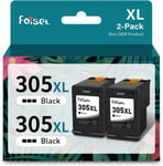 305XL Cartouches d'encre Remplacement pour HP Cartouche 305 Noir pour Cartouche Encre 305XL pour DeskJet 2720 2710 2700 2724 Plus 4120 4130 4100 Envy 6020 6032 6022 60000 6010 Pro 6430 6420