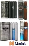 Modak 4 Pack Mens Perfume CUBA BLACK/Prestige Black/SILVER BLUE/ Prest EDT 100ml