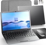 G Ordinateur Portable,Ordinateur Portable Windows 11,8 Go + 128 Go,Processeur Intel Celeron Quad - Core,Ordinateur Portable 10 Pouces,Webcam Bluetooth Wifi Hdmi,Et Sac Pour Ordinateur Portable