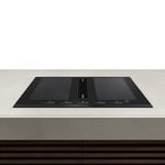 Airforce Artis Pro 80cm Filtering Induction hob with central downdraft with on-board motor non scratch matt surface