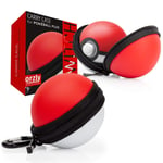 Poke Ball Carry Case For Nintendo Switch Poke Ball Plus (With Keychain) by Orzly