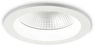 Basic Accent, Indbygningslampe, 30W, LED, 3150 lumen/4000 kelvin, aluminium, metal, Ø183xH80mm