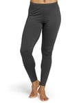 LAPASA Pantalon Thermique Femme Legging Chaud Bas Caleçon Long sous-Vêtements Automne/Hiver Fin & Léger L16 Gris Foncé Chiné S