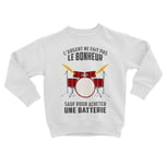 Sweatshirt Enfant Batterie - L'argent Ne Fait Pas Le Bonheur Musique