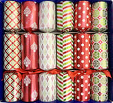 Crackers Ltd Set of 6 Selection Box Design Fill Your Own Christmas Crackers - super sized large barrel crackers