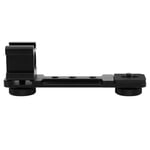 Triple Hot Shoe Mount Light Bracket Extension Rod for Gimbal Camera Phone