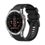 För Garmin Epix Gen 2 22 mm horisontell struktur watch med borttagningsverktyg SNC Black