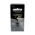 Lavazza, Espresso Maestro Ristretto, 30 Aluminium Capsules Compatible with Nespresso Original Machines, Chocolate & Caramel Notes, Arabica & Robusta, Intensity 12/13, Dark Roasting, Zero CO2 Impact