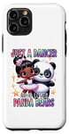 Coque pour iPhone 11 Pro Just a Dancer Who Loves Panda Bears Ballerine Noir