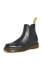 Dr. Martens Mixte 2976 Vegan Bottes Chelsea, Noir Black Felix Rub Off 001, 37 EU