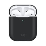 XQISIT AirPods (1/2) Skal Silicone Case Svart