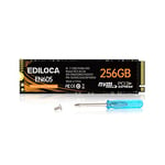 Ediloca EN605 256GB M.2 SSD, NVMe1.3 PCIe Gen3 x4 SSD Internal Hard Drive, M.2 2280 - Read/Write Speed up to 2150/1300 MB/s - Internal SSD Compatible with Laptop & PC Desktop…