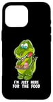 iPhone 16 Pro Max I'm Just Here For The Food Cake Eat T-Rex Dinosaur Dino Case