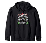 Most Likely to Watch All The football games Christmas Family Zip Hoodie