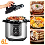 10 in 1 Electric Digital Pressure Cooker 1050W Large Family 6L UK Brand New