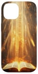 iPhone 14 Catholicism Open Bible Rays Spiritual Divine Case