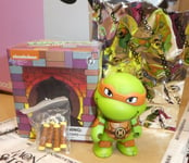 Teenage Mutant Ninja turtles Kidrobot Michelangelo Figure Boxed Foil 2014 TMNT