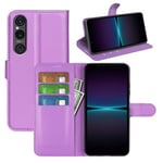 Sony Xperia 1 VI      PU Wallet Case    [Purple]