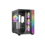 be quiet! Light Base 600 LX Tempered Glass ARGB Reversible ATX Gaming PC Case - Black BGW67