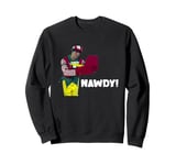 "Tally The Elf NAWDY!" Innocent Funny Christmas Holiday Sweatshirt