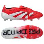 adidas Predator Elite Fold-over Tongue Fg Pure Victory - Lucid Red/vit/svart - Gräs (Fg), storlek 36