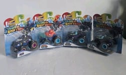 4 X Hot Wheels Monster Trucks 1:64 Colour Shifters | New Sealed Duplicates