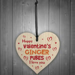 Funny Rude Valentines Day Gift For Boyfriend Wood Heart Joke Gift For Him